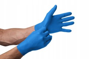 Rękawice Nitrylowe 50 szt. 9-L Gogrip Blue 9