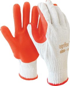 Rękawice Brukarskie / biało-pomarańczowe / Rozmiar: 10 - XL / OX-ORANGINA - 10 szt. 3