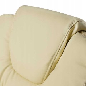 Krzesło biurowe Pako Fotel biurowy z podnóżkiem biały 12