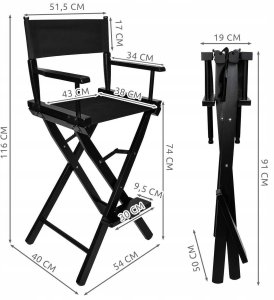 Krzesło do makijażu drewniane 10