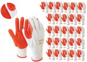 LEGO Rękawice Brukarskie / white-orange / Size: 10 - XL / OX-ORANGINA - 120 szt. 12