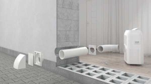 Zestaw instalacyjny rury wyrzutowej do klimatyzatora przenośnego 15 cm z klapą zwrotną 4