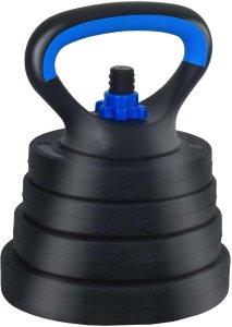 vidaXL Zestaw hantli 4 w 1 Czarny i niebieski 121 x 19,5 x 19,5 cm 5