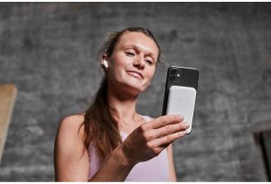 Powerbank SBS Mobile Power Bank z Wireless Charger Kreafunk Biały 5000 mAh 4