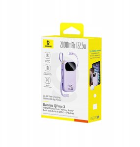 Powerbank Baseus EnerFill FC21 Qpow 3 20000mAh Fioletowy 8