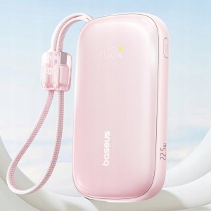 Powerbank Baseus Powerbank EnerFill FC21 Qpow 20000mAh 22.5W z wyświetlaczem z dołączonym kablem - różowy 2