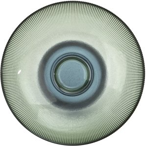 Patera dekoracyjna szklana 25 cm zielono-niebieska 4
