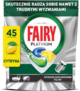 Fairy CAPS DISHWASI PLATINUM LEMON 45PCE 5