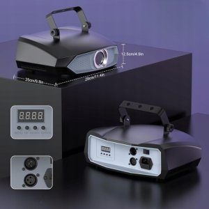 LIGHT4ME projektor laserowy światło dyskotekowe DMX512 2