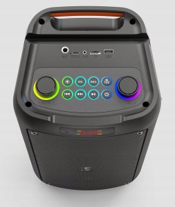 JAPOUCA Głośnik do karaoke Bluetooth z 2 bezprzewodowymi mikrofonami 5