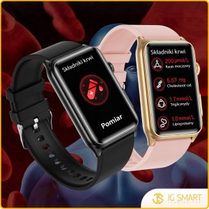 SMARTWATCH ZEGAREK EKG HRV GLUKOZA CIŚNIENIE TEMPERTATURA BMI PULS MENU PL 12