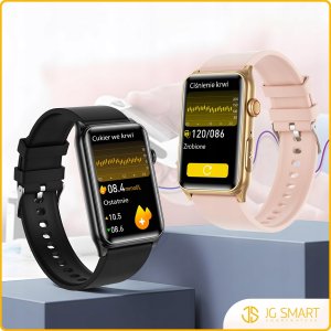 SMARTWATCH ZEGAREK EKG HRV GLUKOZA CIŚNIENIE TEMPERTATURA BMI PULS MENU PL 9