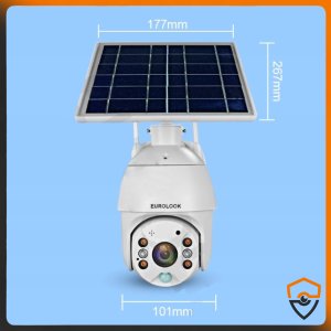 Obrotowa Kamera IP WiFi Zewnętrzna Solarna 2MPx 5