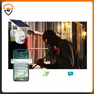 Obrotowa Kamera IP WiFi Zewnętrzna Solarna 2MPx 6