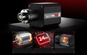 Kierownica PXN VD6 Bundle DP gaming set - VD6 base + WDS R2 steering wheel + pedals + Z9 clamp 7