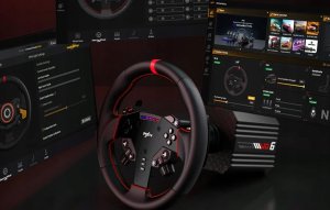 Kierownica PXN VD6 Bundle DP gaming set - VD6 base + WDS R2 steering wheel + pedals + Z9 clamp 10