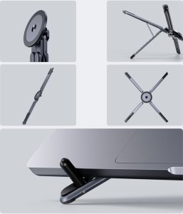 4smarts Podstawka pod laptop/tablet/smartphone kompatybilna z MagSafe kosmiczna szarość 8