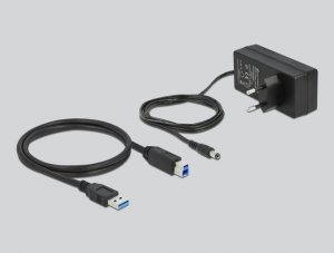 HUB USB Delock Hub USB 5 Gbps z 4 Portami + 1 Portem ładowania + 1 Portem USB-C PD 3.0 z przełącznikiem i podświetleniem 4