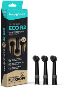 Końcówka Happybrush HAR2AB końcówka do szczoteczki 3 szt. Czarny 3