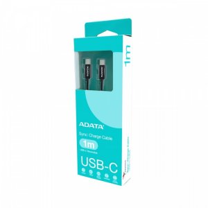 Kabel USB ADATA CACC-100PN-BK kabel USB USB 2.0 1 m USB C Czarny 4