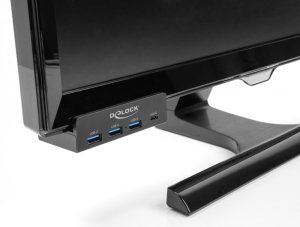 HUB USB Delock huby i koncentratory USB 2.0 Type-A 5000 Mbit/s Czarny 4