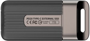 Dysk zewnętrzny SSD TeamGroup PD20 Mini 1 TB USB Type-C USB 3.2 Gen 2x2 Antracyt, Szary 2