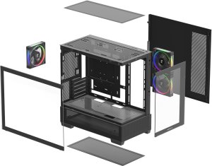 Obudowa Deepcool CG380 3F czarna (R-CG380-BKAGM3-G) 9