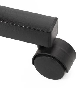 Biurko Springos Stolik na kółkach regulowany 76-86 cm biurko mobilny pod laptopa ciemno-brązowy uniwersalny 8