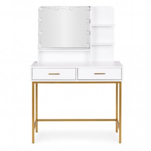 Toaletka kosmetyczna ModernHome z oświetleniem LED i szufladami 4