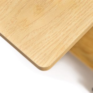 Biurko Springos Stolik na kółkach regulowane 76-86 cm biurko mobilny pod laptopa jasnobrązowy UNIWERSALNY 2