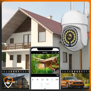 Bezprzewodowa Obrotowa Kamera WiFi 5MPx QHD QuadHD Alarm Powiadomienia PUSH 5