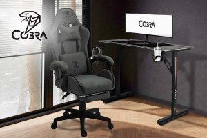 Biurko gamingowe CR2050BK (100 cm długości) 10