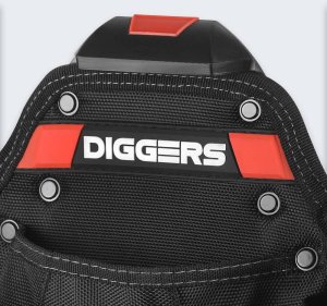 Kieszeń Ciesielska Diggers Quick Click BlackRed 77