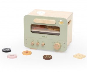 Viga Toys 44260 PolarB Drewniana kuchenka piekarnik i zestaw ciastek 3
