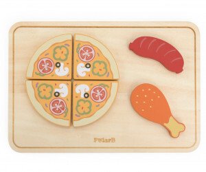 Viga Toys 44260 PolarB Drewniana kuchenka piekarnik i zestaw ciastek 5