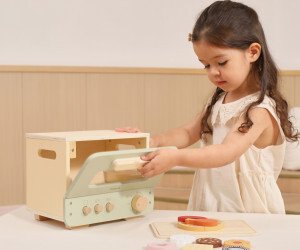 Viga Toys 44260 PolarB Drewniana kuchenka piekarnik i zestaw ciastek 10