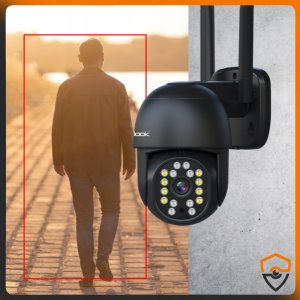 KAMERA WIFI ZEWNĘTRZNA OBROTOWA 4K ULTRA HD 8MPX 8MP EUROLOOK AUDIO CZARNA 4