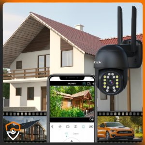 KAMERA WIFI ZEWNĘTRZNA OBROTOWA 4K ULTRA HD 8MPX 8MP EUROLOOK AUDIO CZARNA 5