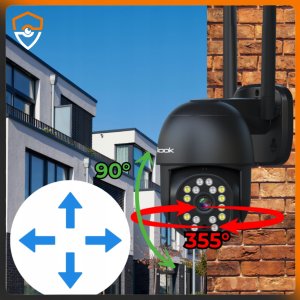 KAMERA WIFI ZEWNĘTRZNA OBROTOWA 4K ULTRA HD 8MPX 8MP EUROLOOK AUDIO CZARNA 8