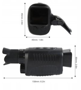 Inskam Lornetka noktowizyjna z podczerwienią 1000m - HD TFT LCD Zoom X10 IR 7