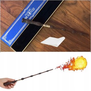 MAGICZNA RÓŻDŻKA Dumbledore HARRY Potter STRZELAJĄCA OGNIEM Magia PREZENT 16