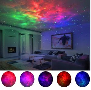 Galaktyczny Projektor Gwiazd 3D LED Planetarium Domowe Rzutnik Nieba Pilot 4