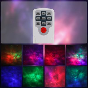 Galaktyczny Projektor Gwiazd 3D LED Planetarium Domowe Rzutnik Nieba Pilot 7