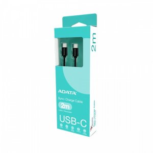 Kabel USB ADATA Kabel USB-C do USB-C 2.0/100W 200cm czarny 4