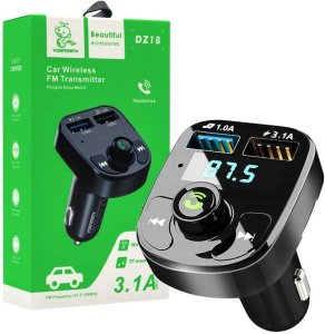 Transmiter FM КиКо DENMEN TRANSMITER FM 12/24 V BLUETOOTH 2 X USB DZ18 2