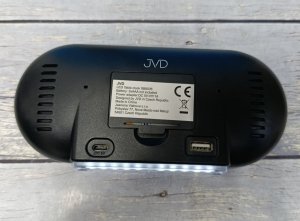 JVD Zegar sieciowy LED SB8035.2 cyfry 5 cm, termometr, budzik, angielska wersja 7