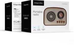 Radio Kruger&Matz Radio przenośne analogowe solarne model KM0834 16