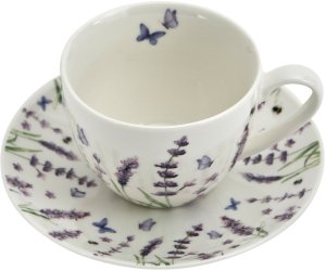 Komplet 2 filiżanek 270 ml + dzbanek 900 ml Classic Lavender 9