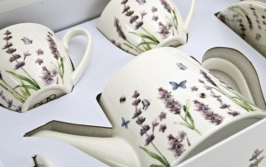 Komplet 2 filiżanek 270 ml + dzbanek 900 ml Classic Lavender 10