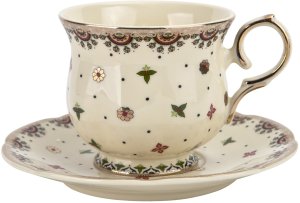 Komplet 2 filiżanek 260 ml + spodki Casablanca 2